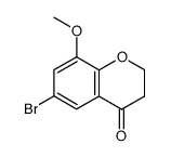 bromo-6 methoxy-8 dihydro-2,3 4H-benzopyranne-1 one-4 Structure
