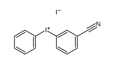 m-cyanodiphenyliodonium iodide Structure