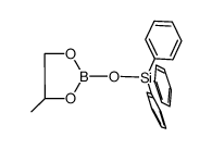 2-triphenylsiloxy-5-methyl-1,3,2-dioxaborolane结构式