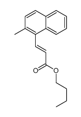 butyl 3-(2-methylnaphthalen-1-yl)prop-2-enoate结构式