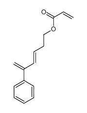 5-phenylhexa-3,5-dienyl prop-2-enoate结构式