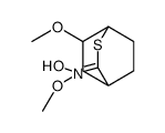 N-(5,6-dimethoxy-3-thiabicyclo[2.2.2]octan-2-ylidene)hydroxylamine结构式