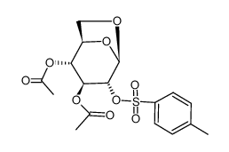 3,4-Di-O-acetyl-1,6-anhydro-2-O-p-toluenesulfonyl--D-glucopyranose Structure