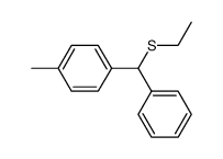ethyl(phenyl(p-tolyl)methyl)sulfane结构式