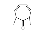 (2S,7R)-2,7-dimethylcyclohepta-3,5-dien-1-one结构式
