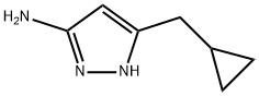 5-(环丙基甲基)-1H-吡唑-3-胺结构式