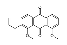 1,8-dimethoxy-2-prop-2-enylanthracene-9,10-dione结构式