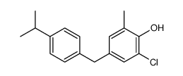 2-chloro-6-methyl-4-[(4-propan-2-ylphenyl)methyl]phenol Structure