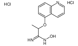 N'-hydroxy-2-quinolin-5-yloxypropanimidamide,dihydrochloride Structure