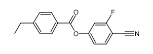 4-乙基苯甲酸-3-氟-4-氰基苯酯结构式