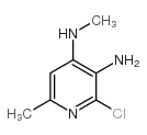 2-氯-N4,6-二甲基-3,4-二氨基吡啶结构式