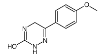 6-(4-methoxyphenyl)-4,5-dihydro-2H-1,2,4-triazin-3-one结构式