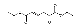 5-oxo-hex-2-enedioic acid diethyl ester结构式