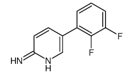 2-氨基-5-(2,3-二氟苯基)吡啶结构式