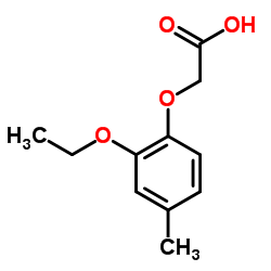 (2-Ethoxy-4-methylphenoxy)acetic acid Structure