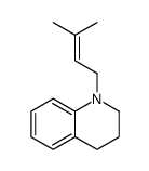 1-(3-methylbut-2-enyl)-3,4-dihydro-2H-quinoline结构式