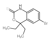 6-溴-4,4-二乙基-1H-苯并[d][1,3]噁嗪-2(4h)-硫酮结构式