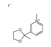 1-methyl-3-(2-methyl-1,3-dioxolan-2-yl)pyridin-1-ium,iodide结构式