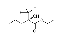 (2R)-2-(Ethoxycarbonyl)-1,1,1-trifluoro-4-methylpent-4-en-2-ol结构式