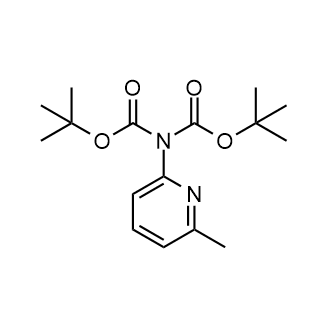 1,3-双(1,1-二甲基乙基)2-(6-甲基-2-吡啶基)亚氨基二碳酸酯结构式