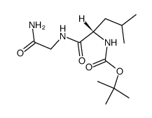 Boc-Leu-Gly-NH2 Structure