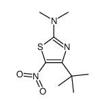 4-tert-butyl-N,N-dimethyl-5-nitro-1,3-thiazol-2-amine Structure