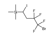 (4-bromo-3,3,4,4-tetrafluoro-1-iodobutyl)-trimethylsilane结构式