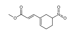 (E)-3-(5-硝基-1-环己烯-1-基)丙烯酸甲酯结构式