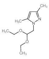 1-(2,2-Diethoxyethyl)-3,5-dimethyl-1H-pyrazole结构式