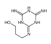 3-[(4,6-diamino-1,3,5-triazin-2-yl)amino]propan-1-ol Structure