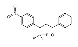 4,4,4-trifluoro-3-(4-nitrophenyl)-1-phenylbutan-1-one结构式