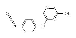 2-(4-异氰酰基苯氧基)-6-甲基吡嗪结构式