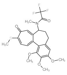 N-(Trifluoroacetyl)thiodemecolcine结构式