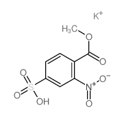 Benzoic acid,2-nitro-4-sulfo-, 1-methyl ester, potassium salt (1:1)结构式