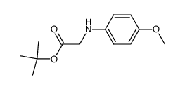 2-(4-methoxyphenylamino)acetic acid tert-butyl ester Structure