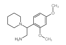 2-(2,4-Dimethoxy-phenyl)-2-piperidin-1-yl-ethylamine结构式