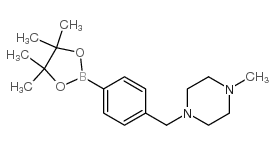 4-(4-甲基-1-哌嗪甲基)苯硼酸频哪酯结构式