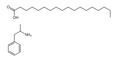 stearic acid, compound with ()-α-methylphenethylamine (1:1) Structure