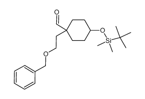 1-(2-苄基氧乙基)-4-(叔丁基甲基硅烷氧基)环戊甲醛结构式