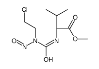 methyl (2S)-2-[[2-chloroethyl(nitroso)carbamoyl]amino]-3-methylbutanoate结构式