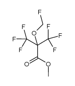 methyl 3,3,3-trifluoro-2-(fluoromethoxy)-2-(trifluoromethyl)propanoate结构式