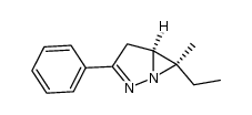 3-phenyl-6-endo-ethyl-6-exo-methyl-1,2-diazabicyclo[3.1.0]hex-2-ene Structure