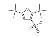 2,5-di-tert-butyl-thiophene-3-sulfonyl chloride Structure
