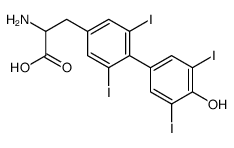 2-amino-3-[4-(4-hydroxy-3,5-diiodophenyl)-3,5-diiodophenyl]propanoic acid Structure
