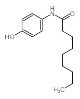 Nonanamide,N-(4-hydroxyphenyl)- Structure