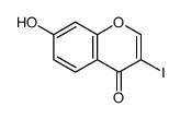 7-羟基-3-碘-4H-色烯-4-酮结构式