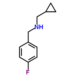 1-环丙基-N-(4-氟苄基)甲胺结构式