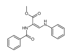 methyl 3-anilino-2-benzamidoprop-2-enoate结构式