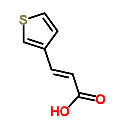 反-3-(3-噻吩基)丙烯酸结构式