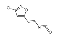 (E)-3-chloro-5-(2-isocyanatovinyl)isoxazole结构式